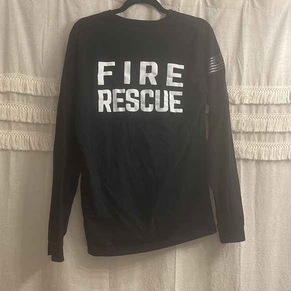 Fire Rescue / Fire Department long sleeve tshirt, size large - Picture 5 of 5
